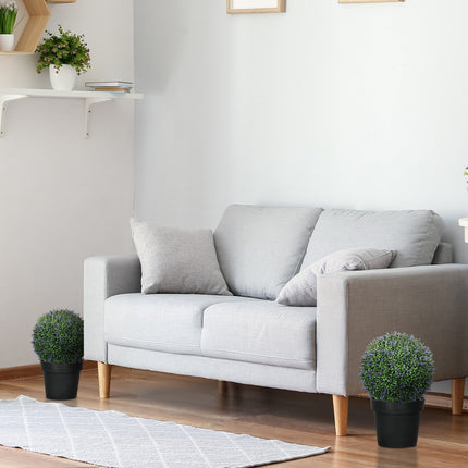 Artificial lavender: 42cm ball shaped plant for home and office