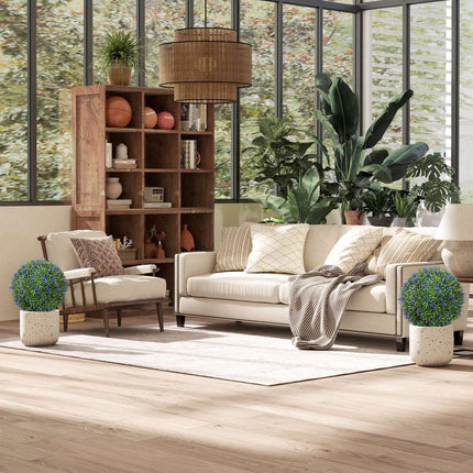 Set van 2 kunstplanten lavendel 60 cm kunstplanten met UV-bescherming Kunstplant zoals echt met grondpinnen voor slaapkamer woonkamer kantoor tuin moderne decoratie |
