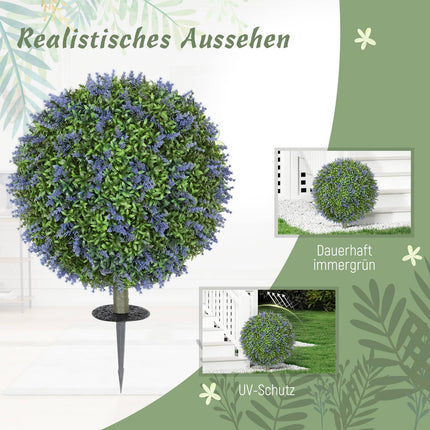 Set van 2 kunstplanten lavendel 60 cm kunstplanten met UV-bescherming Kunstplant zoals echt met grondpinnen voor slaapkamer woonkamer kantoor tuin moderne decoratie |