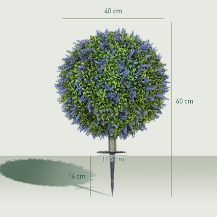 Set van 2 kunstplanten lavendel 60 cm kunstplanten met UV-bescherming Kunstplant zoals echt met grondpinnen voor slaapkamer woonkamer kantoor tuin moderne decoratie |