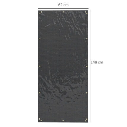 Wasserdichte Holzregale, 2er-Set, 148 x 62 cm