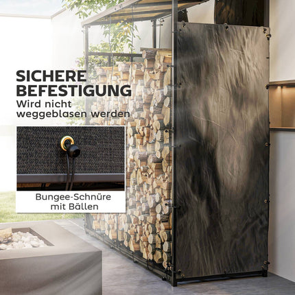 Wasserdichte Holzregale, 2er-Set, 148 x 62 cm
