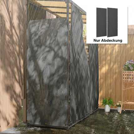 Wasserdichte Holzregale, 2er-Set, 148 x 62 cm