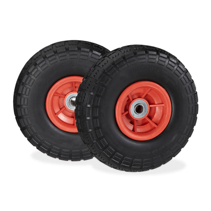 2er Set PU-Schubkarrenreifen 4.1/3.5-4