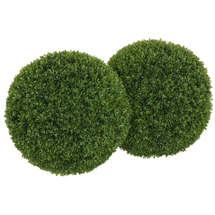 Set van 2 kunstplanten buxusballen 40 cm kunstplanten, kunststof kunstplanten buxusballen, nepplant voor woonkamer, slaapkamer, kantoor, tuin, moderne decoratie cadeau