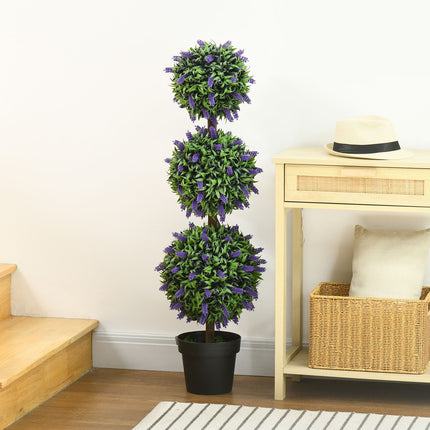 Large artificial lavender trees, UV resistant for home and office