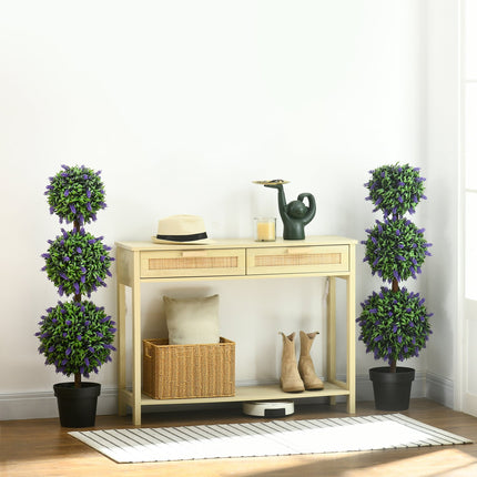 Large artificial lavender trees, UV resistant for home and office