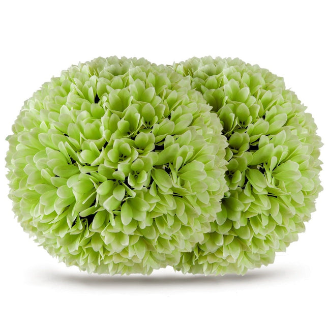 2er Set Buchsbaumkugeln UV-beständig Dekokugeln Formschnitt Kunstpflanze Dekopflanze Ø 28cm grün