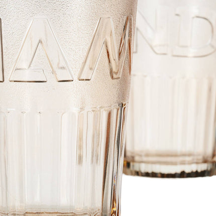 Set of 2 drinking glasses with handles