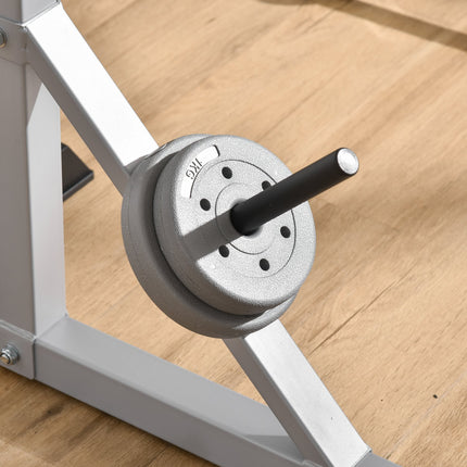 Set van 2 halterstandaards, 3 niveaus, in hoogte verstelbaar, halterrek van staal, halterrek, belastbaar tot 200 kg, squatrek, halterstandaard, halterschijfstandaard voor krachttraining