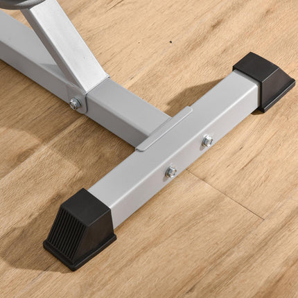 Set van 2 halterstandaards, 3 niveaus, in hoogte verstelbaar, halterrek van staal, halterrek, belastbaar tot 200 kg, squatrek, halterstandaard, halterschijfstandaard voor krachttraining