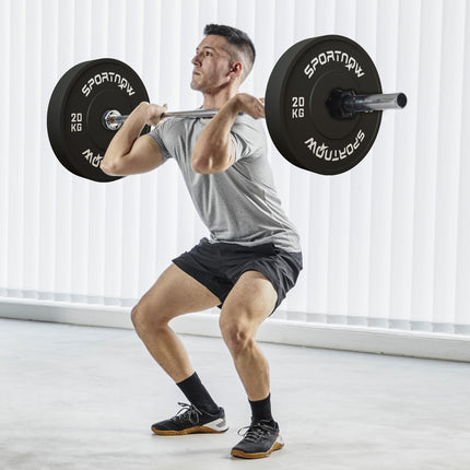 Ein Paar 20-kg-Hantelscheiben, schwarz, 50-mm-Loch