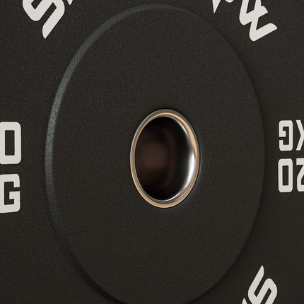 Ein Paar 20-kg-Hantelscheiben, schwarz, 50-mm-Loch