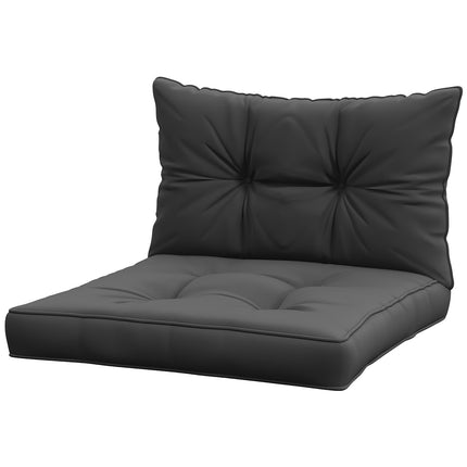 Gartensitzkissen, 10 cm dick, dunkelgrau Polyester
