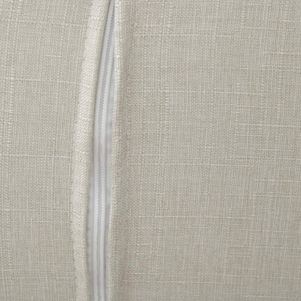 Sessel-Set, Cremeweißes Leinen, Armlehnen & Kopfstützen