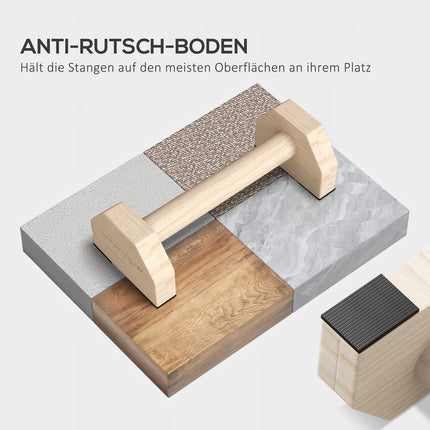 Push-Up handle set, non-slip wooden pallets