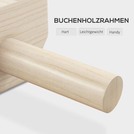 Push-Up handle set, non-slip wooden pallets