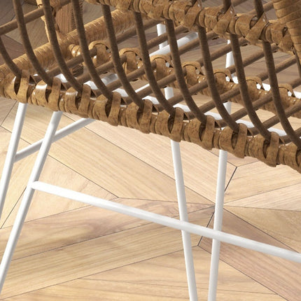 Esszimmerstühle aus Rattan, ergonomisch, 120 kg Tragkraft, Boho-Stil