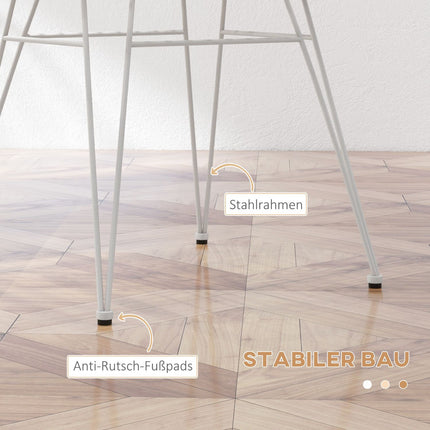 Esszimmerstühle aus Rattan, ergonomisch, 120 kg Tragkraft, Boho-Stil