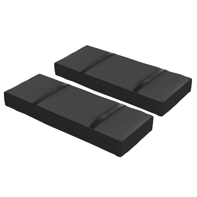 2er Set Sonnenschirmständer-Gewichtstaschen, 25 kg Fassungsvermögen, schwarz