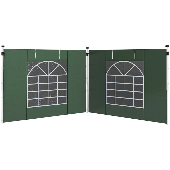 Pavillon-Seitenwände 3x3/3x6m, Wasserdicht, Grün
