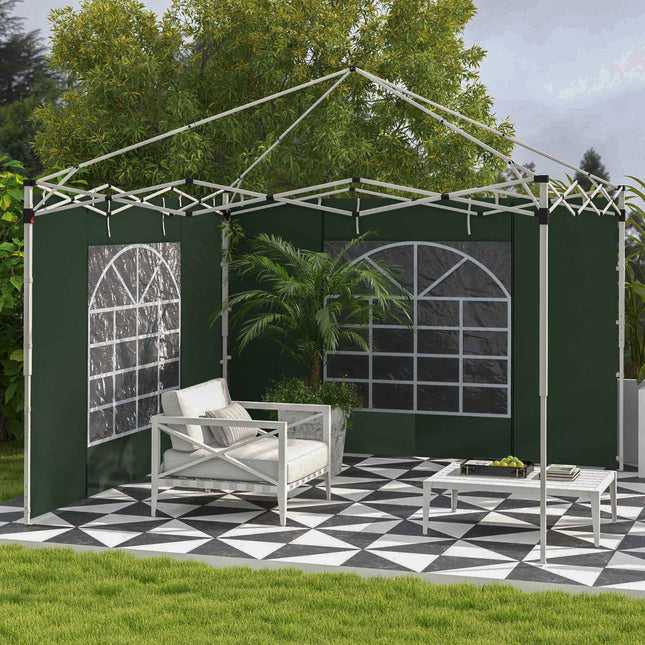 Pavillon-Seitenwände 3x3/3x6m, Wasserdicht, Grün