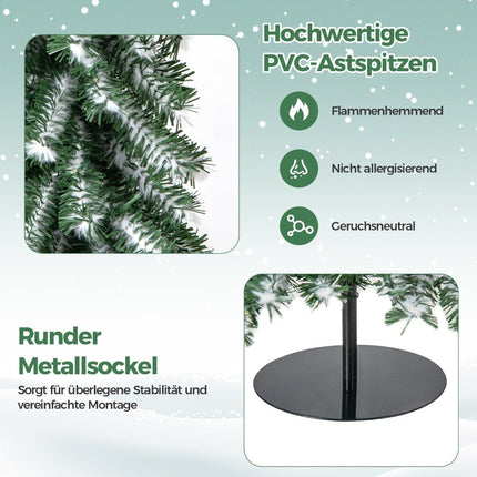 3er Set Künstliche Bleistift-Weihnachtsbäume 120+150+180 cm Weihnachtsbaum für Home Office