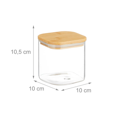 3er-Set Vorratsdosen mit Deckel 600 ml