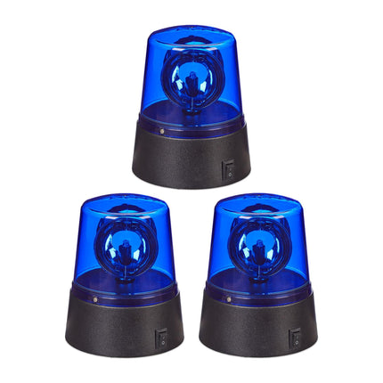 Set of 3 blue LED lights