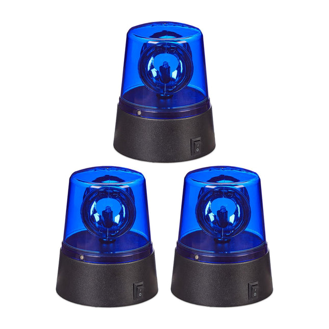 Set mit 3 blauen LED-Leuchten