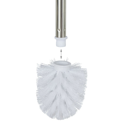 Lot de 3 brosses WC blanches