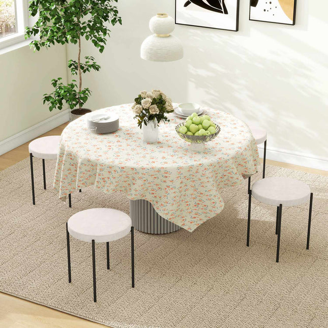 Velvet stackable dining stools, padded seats