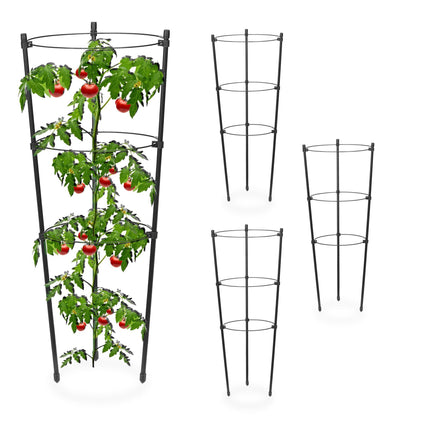 4er-Set runder Pflanzenstützen, 45 cm