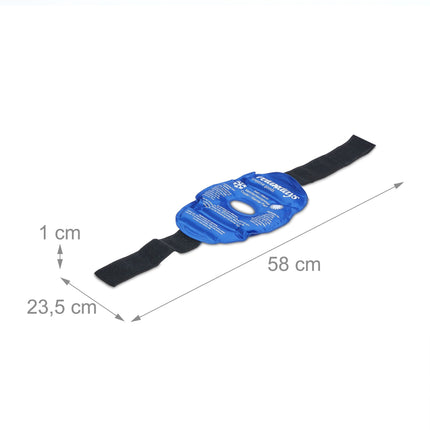 4er-Set aufsteckbare Gel-Knieschoner in Blau