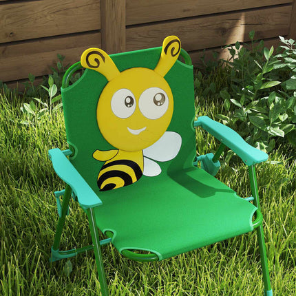 Gartensitzgruppe für Kinder mit Sonnenschirm, Bienen-Design
