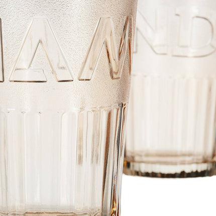 Set of 4 drinking glasses with handles