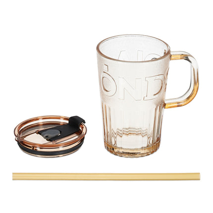 Set of 4 drinking glasses with handles