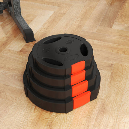 Hantelset schwarz Kurzhanteln, 4er-Pack – 2x5kg, kompatibel Ø30mm
