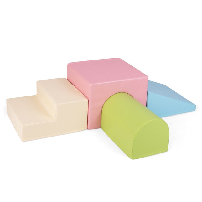 4er Set Schaumstoff-Spielset Kletter- &amp; Krabbelschaumsteine Konstruktionsspielzeug-Set