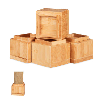 Set of 4 furniture risers in different colors. Colors
