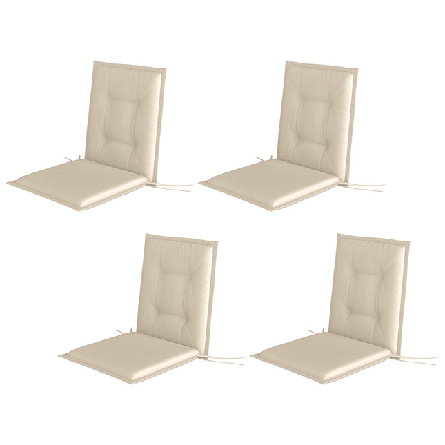 Sitzkissen-Set, Beige, 108x50x5 cm, für Innen- und Außenbereich