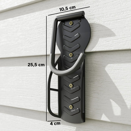Lot de 4 supports muraux verticaux pour vélos avec capacité de charge de 30 kg, support mural pliable pour 4 vélos, support de vélo pour vélos de course, suspension de vélo électrique VTT pour garage, noir Aosom