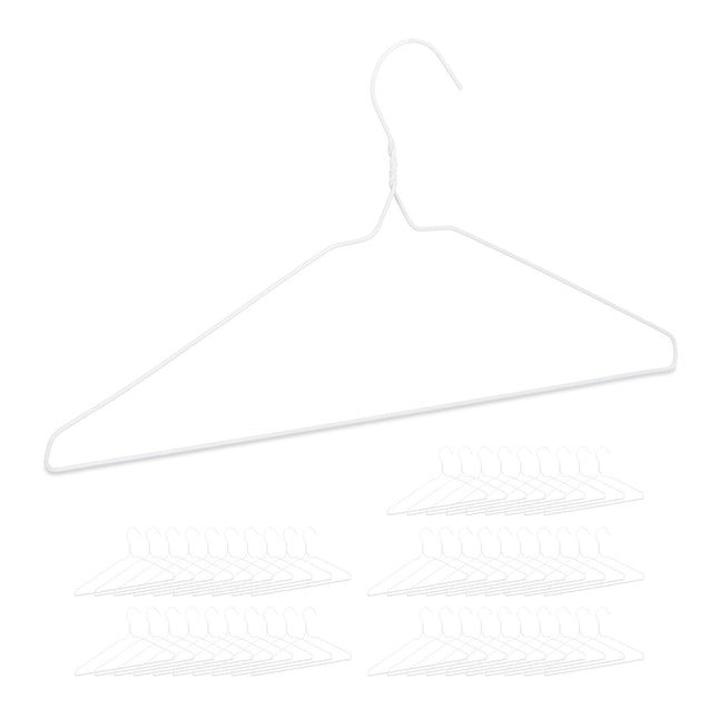 Set of 50 Wire Coat Hangers