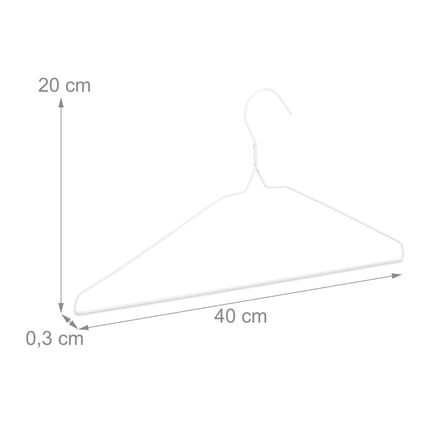 Set of 50 Wire Coat Hangers