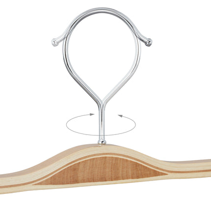 Set of 5 Wooden Pants Hangers