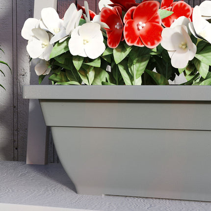 Set of 5 stackable weatherproof flower pots, 59x21x16 cm
