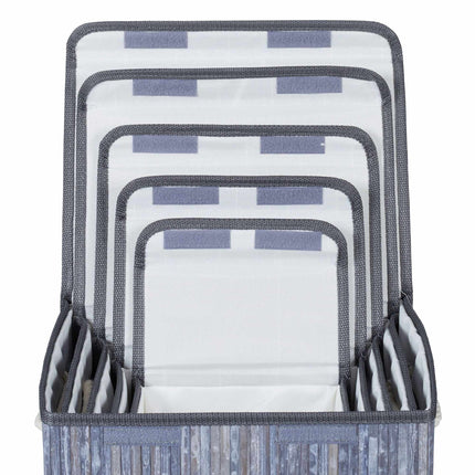 Set of 5 storage baskets