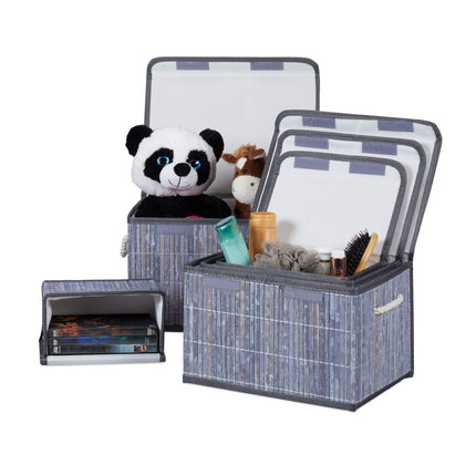 Set of 5 storage baskets