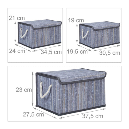 Set of 5 storage baskets
