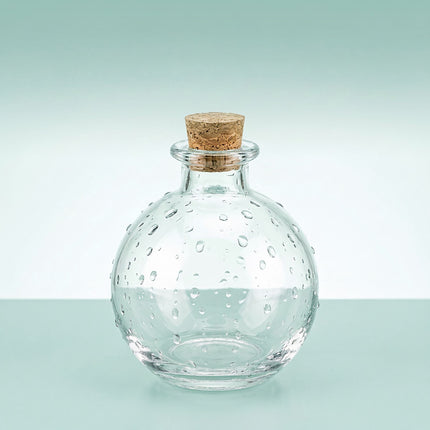 Set of 6 Glass Bottles with Corks, 260ml Capacity